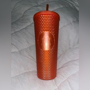 Starbucks Orange Studded Cold Cup Fall 2022
